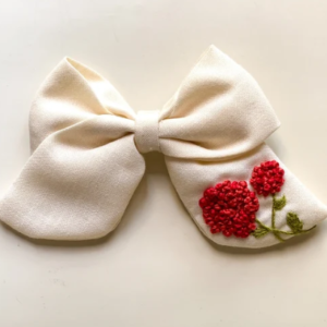 Ruby Blossom Bow