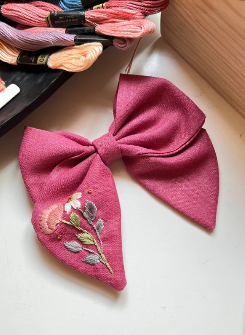 Fuchsia Bloom hairbow - Image 2